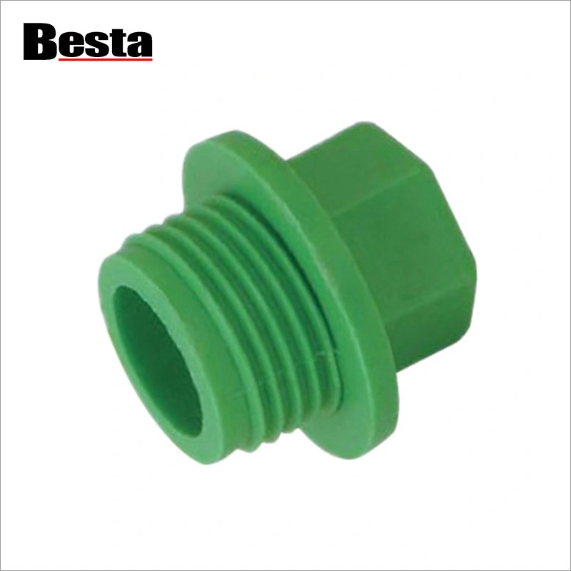 PPR Plastic Fitting Thread Plug - introduksi saka plug Utas