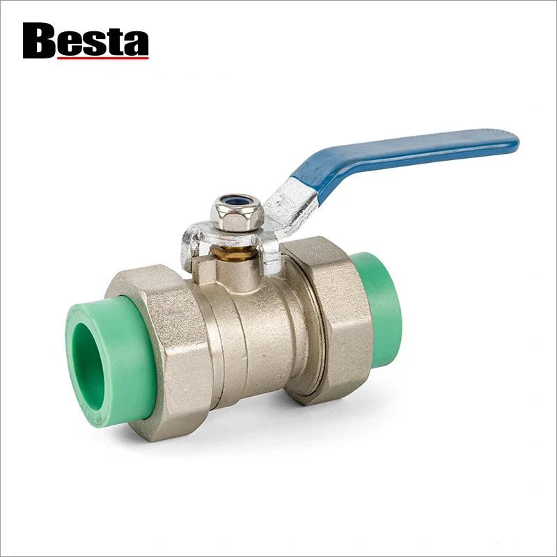 PPR Double Union Kuningan Ball Valve