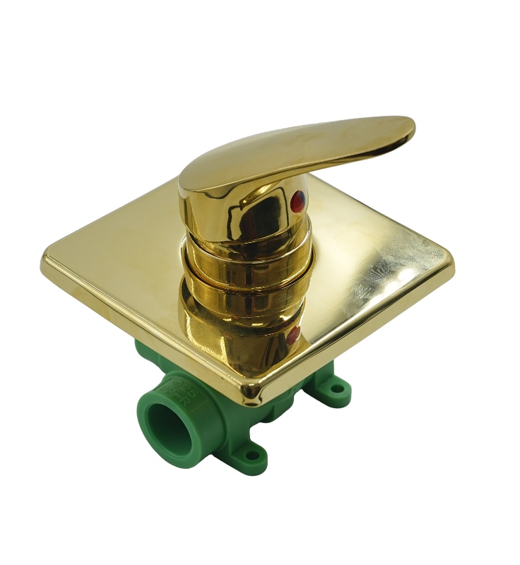 PPR Tiga Cara Shower Mixer Emas